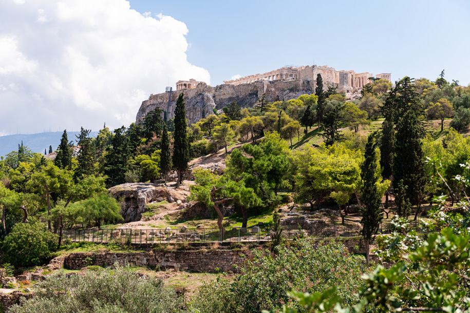 Archeological area in Athens